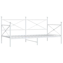Slaapbank zonder matras 100x200 cm staal wit