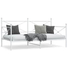 Slaapbank 100x200 cm staal wit