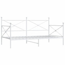 Slaapbank zonder matras 107x203 cm staal wit
