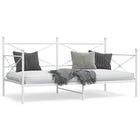 Slaapbank staal wit 107x203 cm