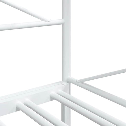 Slaapbank met onderschuifbed zonder matras 107x203 cm staal wit