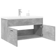 Wastafelkast met wasbak 90x38,5x46 cm betongrijs