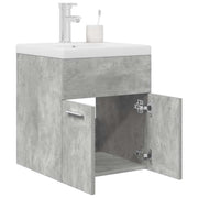 Wastafelkast met wasbak en kraan 41x38.5x46 cm betongrijs