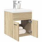 Badkamermeubelset bewerkt hout sonoma eiken 41x38.5x46 cm