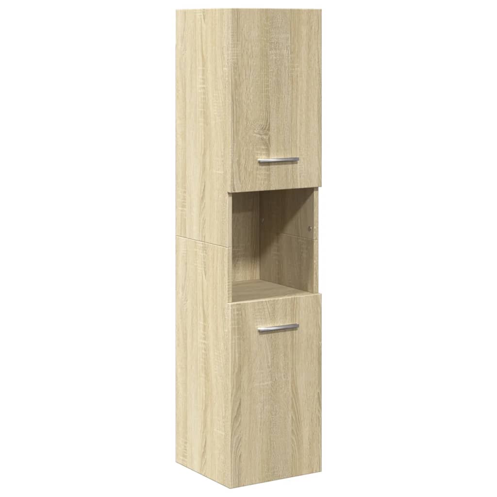 4-Delige Badkamermeubelset Bewerkt Hout Kleurig 90 x 38.5 x 46 cm