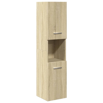 4-Delige Badkamermeubelset Bewerkt Hout Kleurig 90 x 38.5 x 46 cm