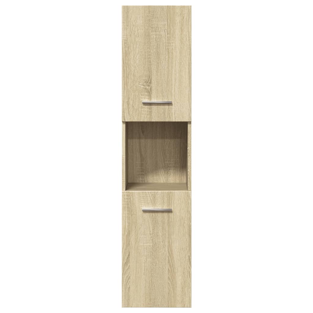 4-Delige Badkamermeubelset Bewerkt Hout Kleurig 90 x 38.5 x 46 cm