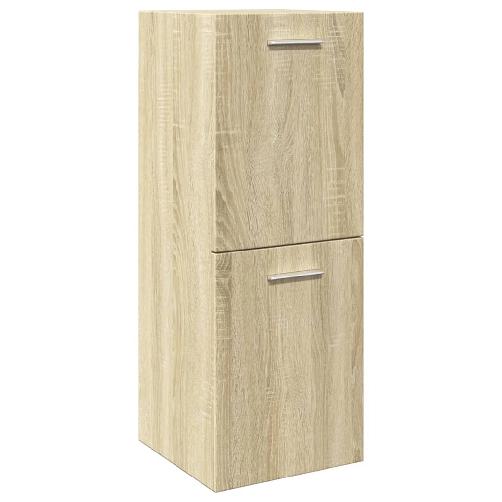 4-Delige Badkamermeubelset Bewerkt Hout Kleurig 90 x 38.5 x 46 cm
