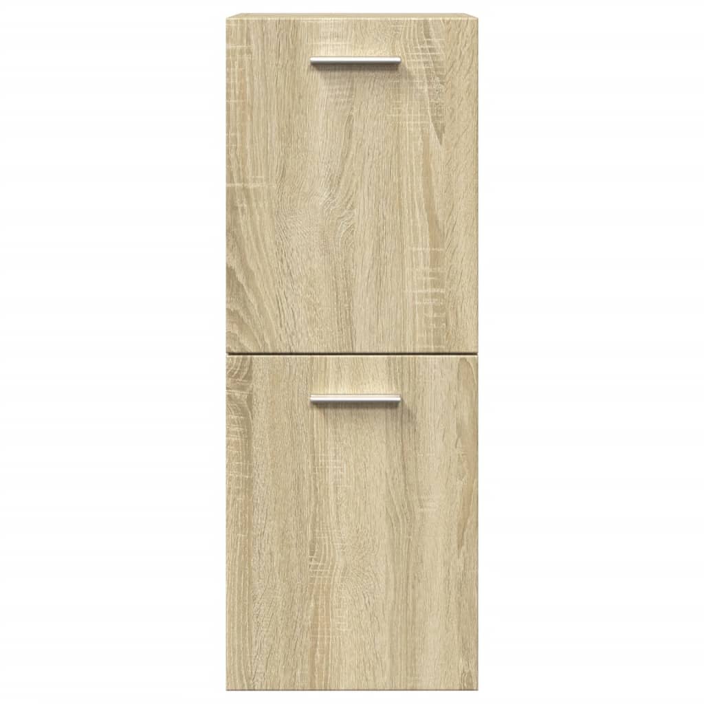 4-Delige Badkamermeubelset Bewerkt Hout Kleurig 90 x 38.5 x 46 cm