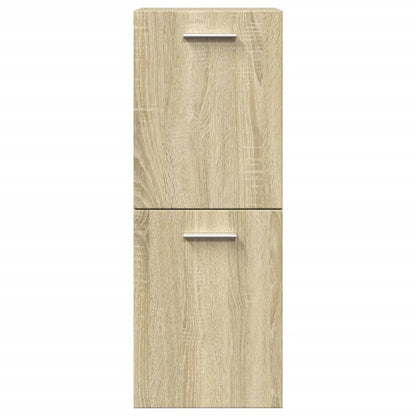 4-Delige Badkamermeubelset Bewerkt Hout Kleurig 90 x 38.5 x 46 cm