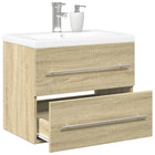 Badkamermeubelset 60x38.5x48 cm bewerkt hout sonoma eiken