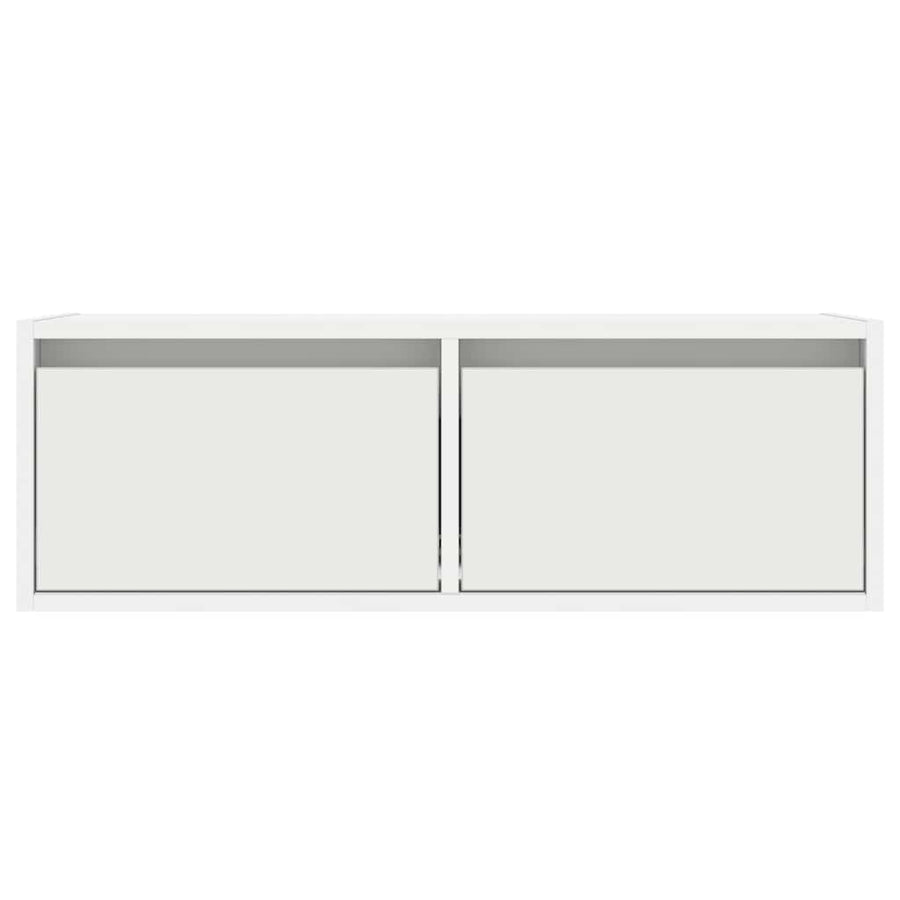 Tv-meubel met LED-verlichting 75x35,5x25 cm wit