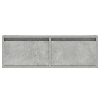 Tv-meubel met LED-verlichting 75x35,5x25 cm betongrijs