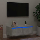 Tv-meubel 75x35,5x25 cm betongrijs LED