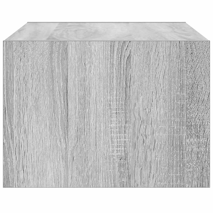 Tv-meubel met LED-verlichting 75x35,5x25 cm grijs sonoma eiken