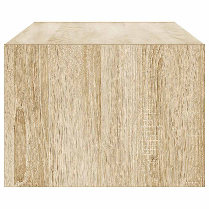 Tv-meubel LED-verlichting 100X35,5x25 cm sonoma eikenkleurig