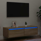TV cabinet LED lighting 100x35.5x25 cm sonoma oak