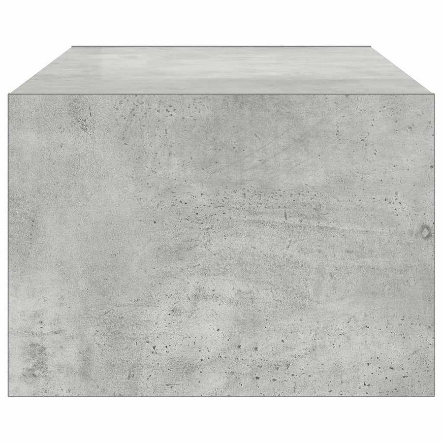 Tv-meubel met LED-verlichting 100X35,5x25 cm betongrijs