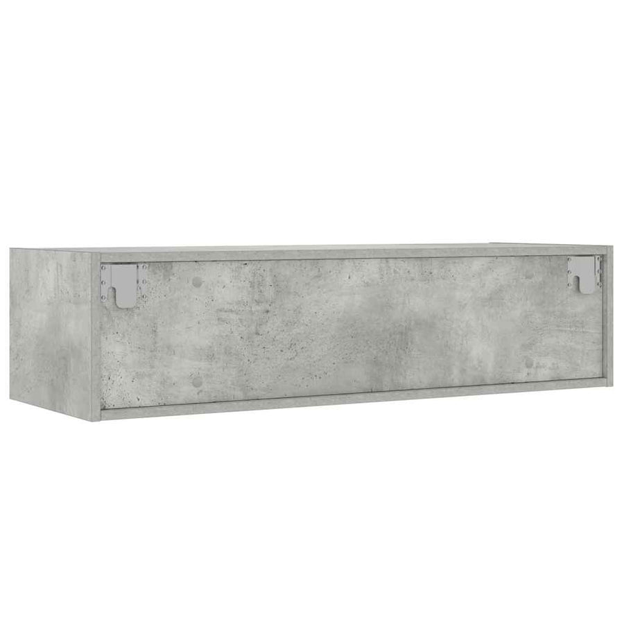 Tv-meubel met LED-verlichting 100X35,5x25 cm betongrijs
