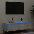 Tv-meubel 100x35,5x25 cm betongrijs LED