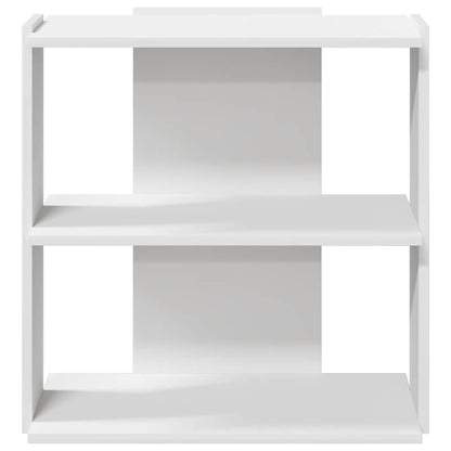 Boekenkast 3-laags 60x30x60 cm bewerkt hout wit