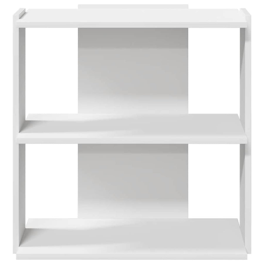 Boekenkast 3-laags 60x30x60 cm bewerkt hout wit