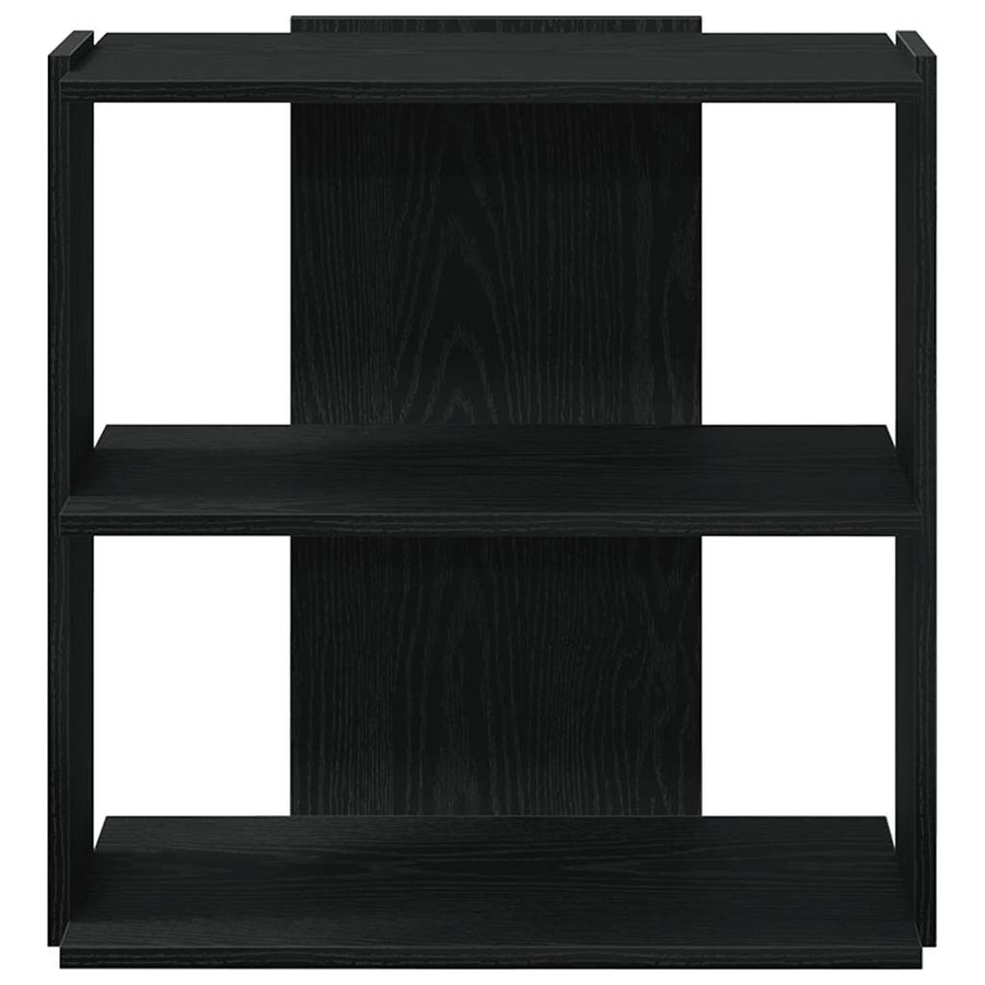 Boekenkast 3-laags 60x30x60 cm bewerkt hout zwart