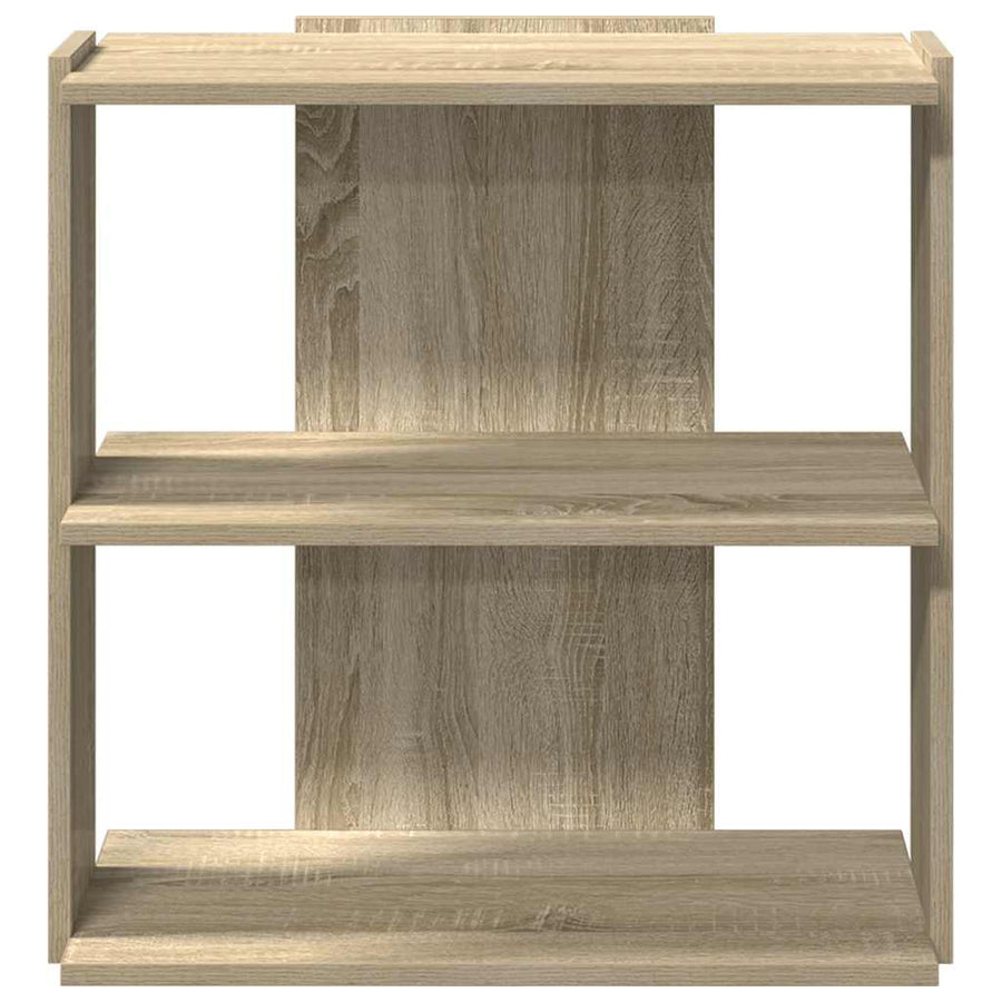 Boekenkast 3-laags 60x30x60 cm bewerkt hout sonoma eikenkleurig