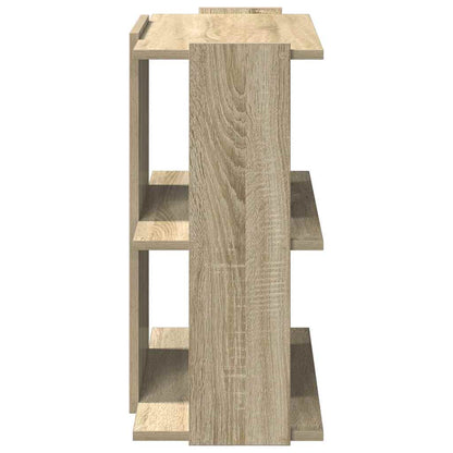 Boekenkast 3-laags 60x30x60 cm bewerkt hout sonoma eikenkleurig