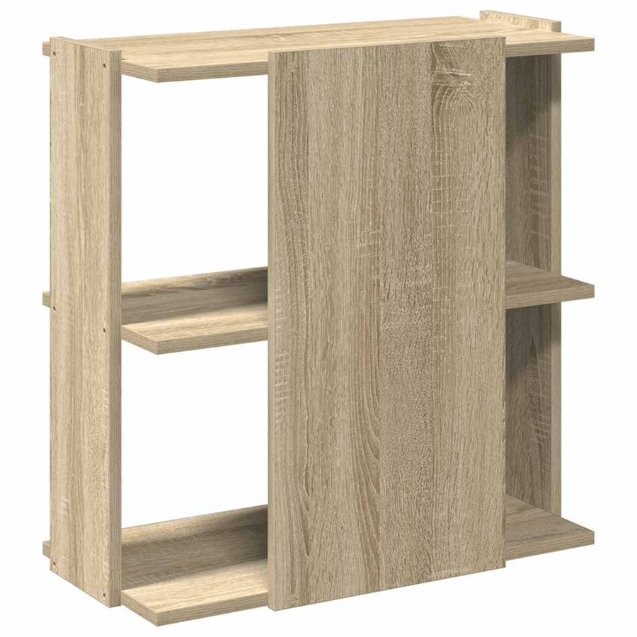 Boekenkast 3-laags 60x30x60 cm bewerkt hout sonoma eikenkleurig