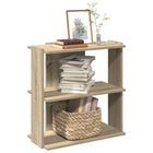 Boekenkast 60x30x60 cm bewerkt hout sonoma eiken