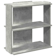 Boekenkast 3-laags 60x30x60 cm bewerkt hout betongrijs