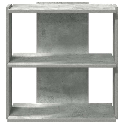 Boekenkast 3-laags 60x30x60 cm bewerkt hout betongrijs