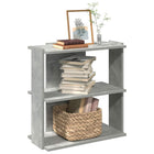 Boekenkast 60x30x60 cm bewerkt hout betongrijs