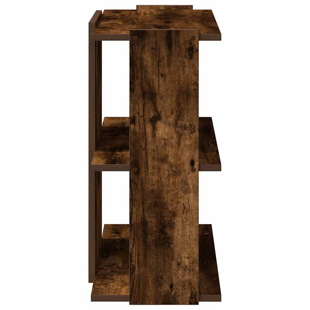 Boekenkast 3-laags 60x30x60 cm bewerkt hout gerookt eikenkleur
