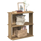 Boekenkast 60x30x60 cm bewerkt hout eiken