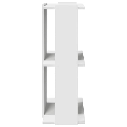 Boekenkast 3-laags 60x30x80 cm bewerkt hout wit