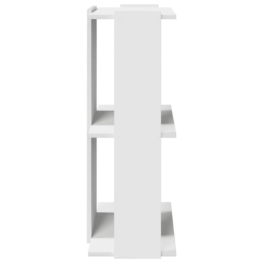 Boekenkast 3-laags 60x30x80 cm bewerkt hout wit