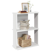 Boekenkast 60x30x80 cm bewerkt hout wit
