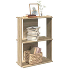 Boekenkast 60x30x80 cm bewerkt hout sonoma eiken