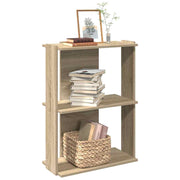 Boekenkast 60x30x80 cm bewerkt hout sonoma eiken