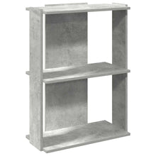 Boekenkast 3-laags 60x30x80 cm bewerkt hout betongrijs