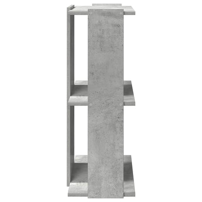 Boekenkast 3-laags 60x30x80 cm bewerkt hout betongrijs