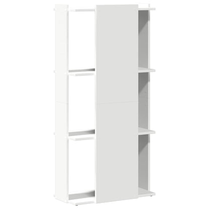 Boekenkast 3-laags 60x30x120 cm bewerkt hout wit