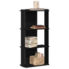 Boekenkast 60x30x120 cm zwart bewerkt hout