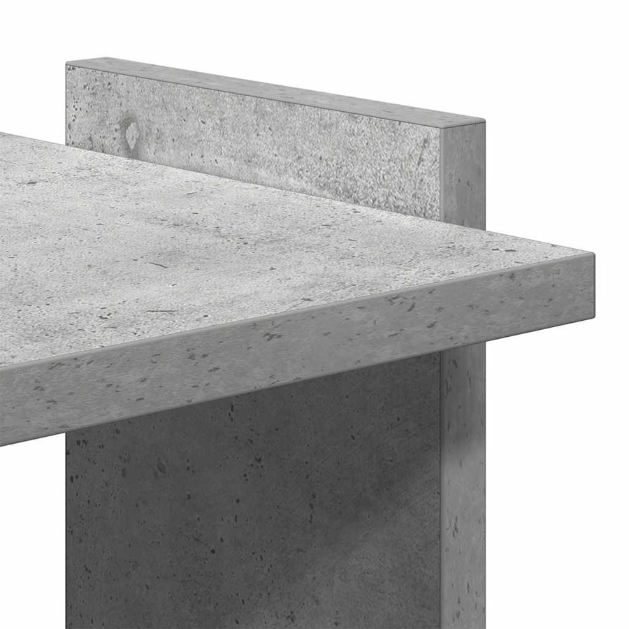 Boekenkast 3-laags 60x30x120 cm bewerkt hout betongrijs