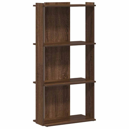 Boekenkast 3-laags 60x30x120 cm bewerkt hout bruin eikenkleur