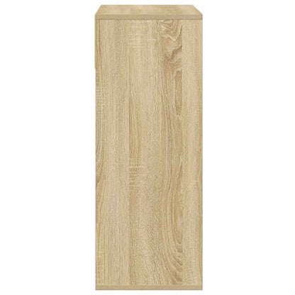 Boekenkast 66x31x80 cm bewerkt hout sonoma eikenkleurig