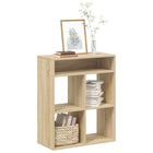 Boekenkast 66x31x80 cm bewerkt hout sonoma eiken