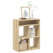 Boekenkast 66x31x80 cm bewerkt hout sonoma eiken